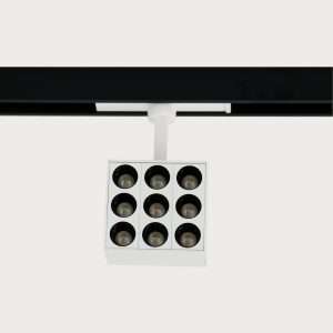 Architectural Indoor LED Magnetic Track Light – Square – Directional – Anti-Glare
