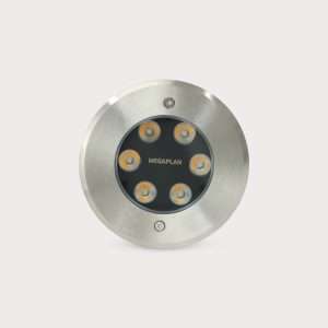 Architectural Outdoor Round LED Ground Spotlight – Recessed – Adjustable