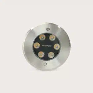 Architectural Outdoor Round LED Ground Spotlight – Recessed – Adjustable