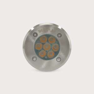 Architectural Outdoor Recessed Round LED In-Ground Light – Fixed – Directional Light
