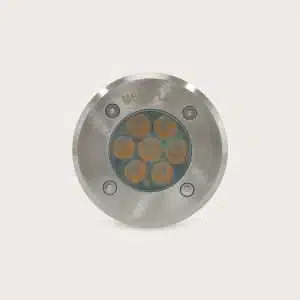 Architectural Outdoor Recessed Round LED In-Ground Light – Fixed – Directional Light