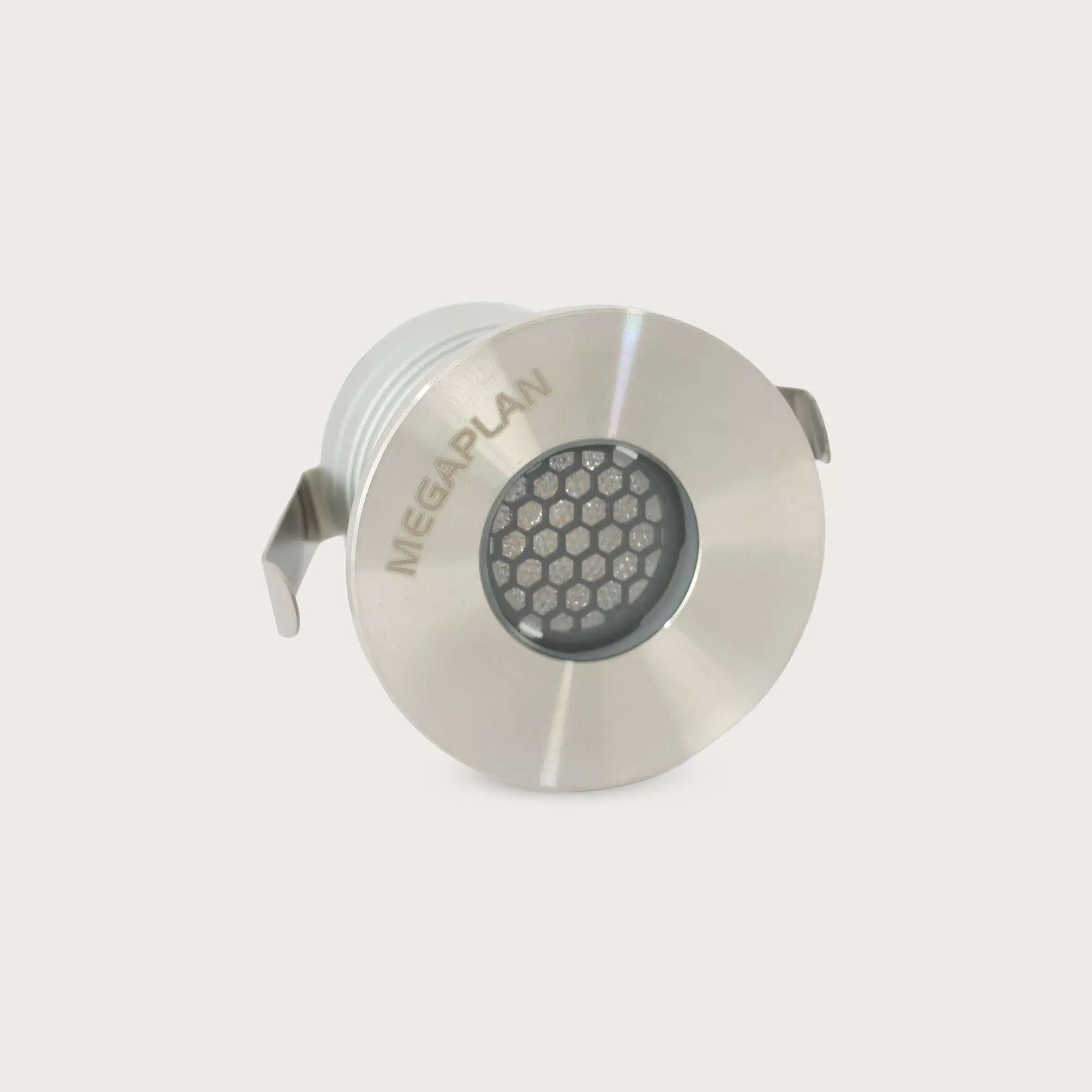 MG-MD-062A-24V-3W-3000K SILVER+BLACK-IP67 - Front