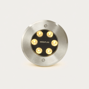 Architectural Outdoor Round LED Ground Spotlight – Recessed – Adjustable