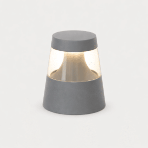 Architectural Outdoor Cylindrical LED Bollard Light – Ground Mounted – Diffused Light