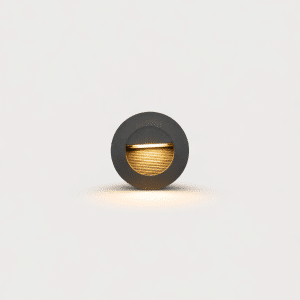 Architectural Outdoor Recessed Round LED Step Light – Fixed – Down Light