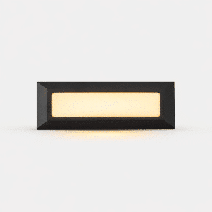 Architectural Outdoor Recessed Rectangular LED Step Light – Fixed – Diffused Light