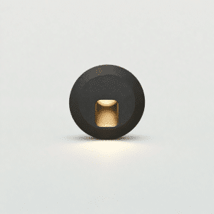 Architectural Outdoor Recessed Round LED Step Light – Fixed – Diffused Light