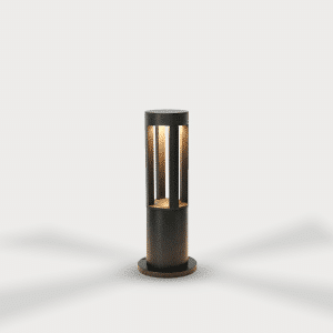Outdoor Vertical Vented LED Bollard Light – Ground / Surface Mounted – Directional