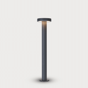 Architectural Outdoor Cylindrical LED Bollard Light – Ground Mounted – Diffused Light