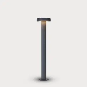 Architectural Outdoor Cylindrical LED Bollard Light – Ground Mounted – Diffused Light