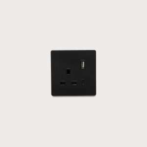Socket – Indoor – Wall Mounted – Single – USB Charging