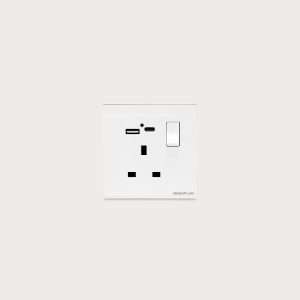 Socket – Indoor – Wall Mounted – Single – USB Charging