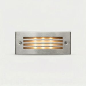 Architectural Outdoor Recessed Rectangular LED Step Light – Fixed – Diffused Light