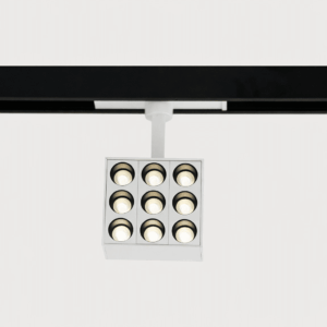 Architectural Indoor LED Magnetic Track Light – Square – Directional – Anti-Glare