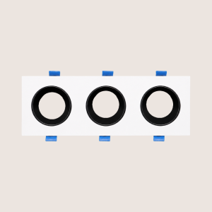 Spotlight Frame – Indoor – Triple – Recessed – Anti-Glare – Adjustable