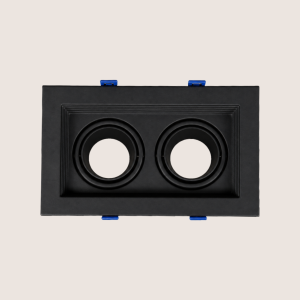 Spotlight Frame – Indoor – Double – Recessed – Anti-Glare – Adjustable