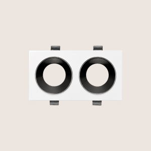Spotlight Frame – Indoor – Double – Recessed – Anti-Glare – Fixed