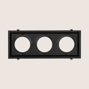 Spotlight Frame – Indoor – Triple – Recessed – Anti-Glare – Adjustable