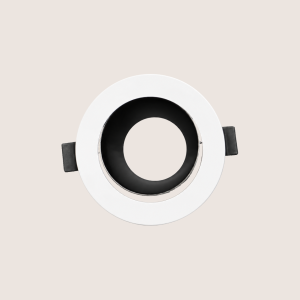 Spotlight Frame – Indoor – Round – Recessed – Anti-Glare – Adjustable