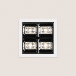Spotlight LED – Indoor – Quad Square – Recessed – Anti-Glare – Fixed