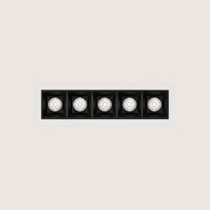 Spotlight LED – Indoor – Five-Light Linear – Recessed – Anti-Glare – Fixed