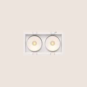 Spotlight LED – Indoor – Double Square – Recessed – Anti-Glare – Fixed