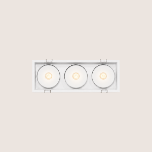 Spotlight LED – Indoor – Triple Square – Recessed – Anti-Glare – Fixed