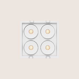 Spotlight LED – Indoor – Quad Square – Recessed – Anti-Glare – Fixed