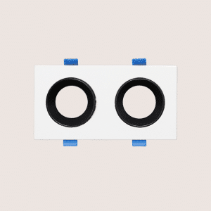 Spotlight Frame – Indoor – Double – Recessed – Anti-Glare – Adjustable