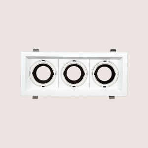 Spotlight Frame – Indoor – Triple – Recessed – Anti-Glare – Adjustable