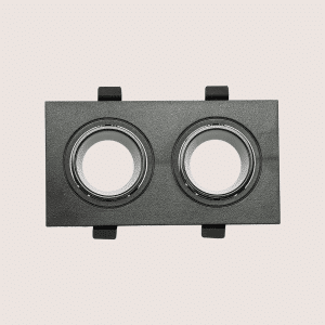 Spotlight Frame – Indoor – Double – Recessed – Anti-Glare – Adjustable
