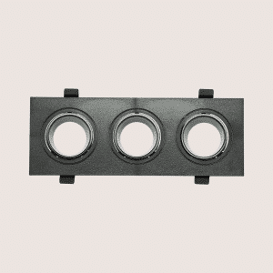 Spotlight Frame – Indoor – Triple – Recessed – Anti-Glare – Adjustable