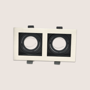 Spotlight Frame – Indoor – Double – Recessed – Anti-Glare – Adjustable