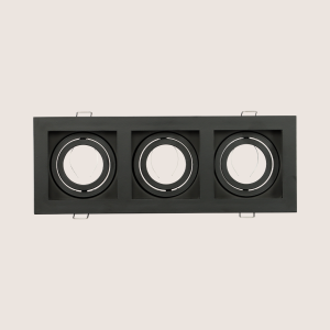 Spotlight Frame – Indoor – Triple – Recessed – Anti-Glare – Adjustable