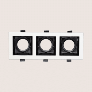 Spotlight Frame – Indoor – Triple – Recessed – Anti-Glare – Adjustable