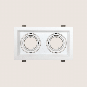 Spotlight Frame – Indoor – Double – Recessed – Anti-Glare – Adjustable