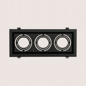 Spotlight Frame – Indoor – Triple – Recessed – Anti-Glare – Adjustable