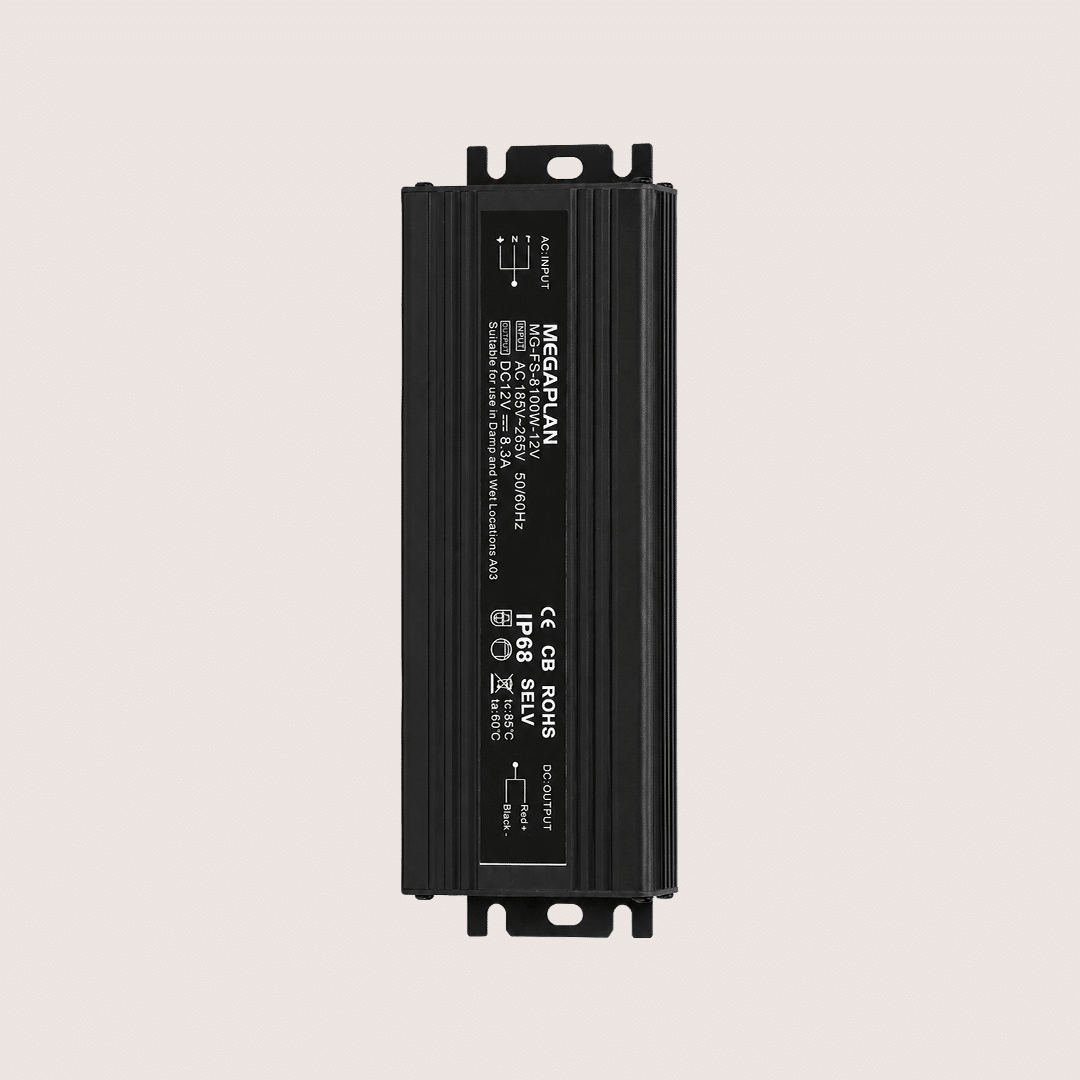 MEGAPLAN MG-FS-B 12V 24V LED Power Supply 100W–400W IP67 IP68