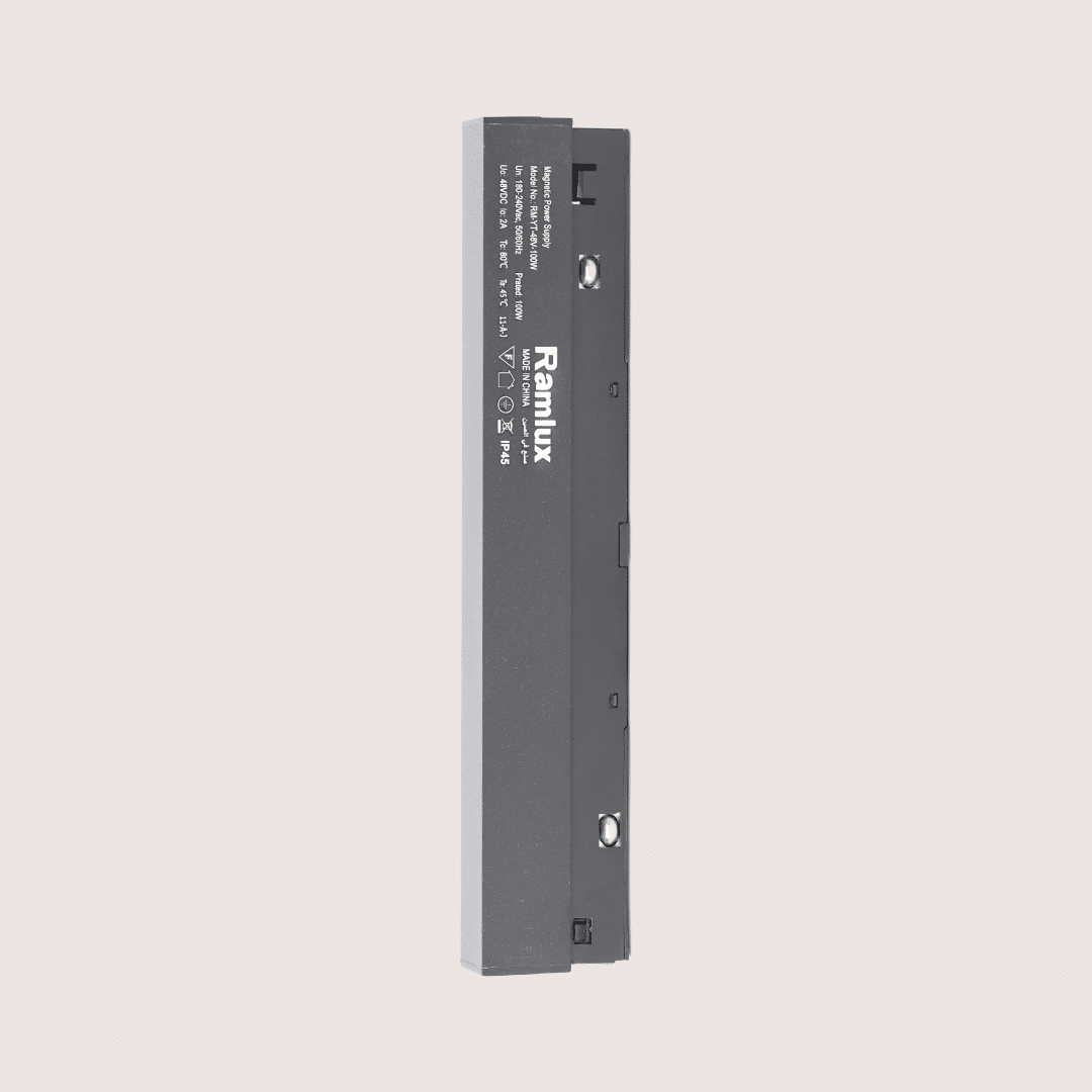 RM-YT-48V-100W 100W 48V Black Magnetic Track Power Supply IP20